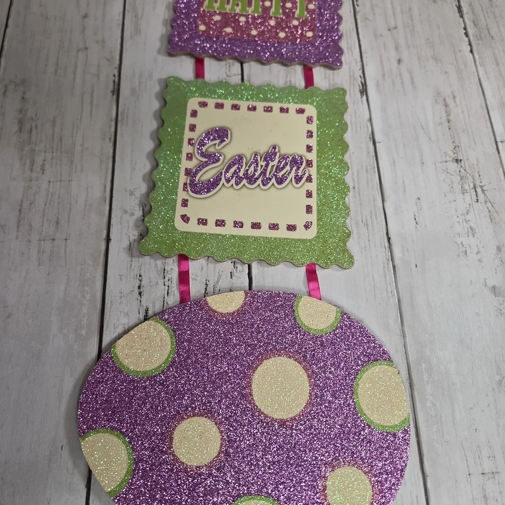 Easter Welcome Hanging Decorations Set Of Two